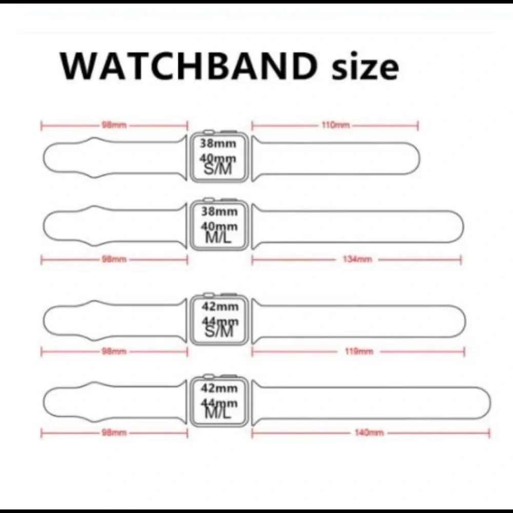 NEW Pink Sport Silicone Band For Apple Watch